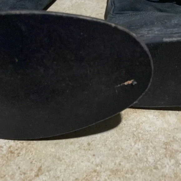 Free People X Farylrobin Women's Bruna Grey Suede Riding Boot Size US 9 - Picture 14 of 15